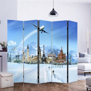 Biombo mundos oficina inmobiliaria