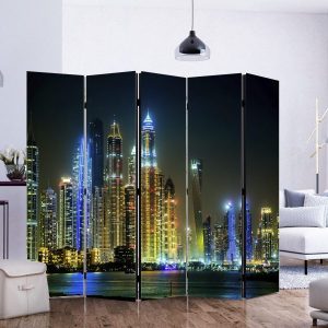 Biombo separador para exterior ciudad noche