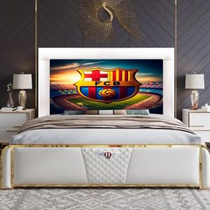 cabecero tapizado futbol
