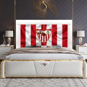cabecero tapizado polipiel futbol