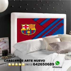 cabecero cama futbol FCB